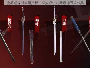 流星蝴蝶剑武器赏析：探究哪个武器最帅风采独具