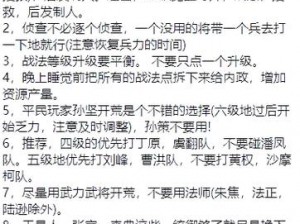 三国志战略版玩家术语深度解析：从策略到实战，全面解读游戏术语内涵