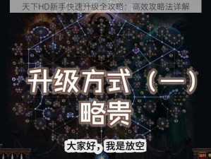 天下HD新手快速升级全攻略：高效攻略法详解