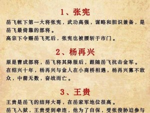 精忠岳飞：智谋深邃，技能解析全攻略