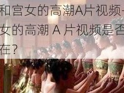 皇上和宫女的高潮A片视频-皇上和宫女的高潮 A 片视频是否真实存在？