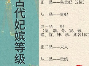 《古代宫廷：妃子贵人的排定风采》