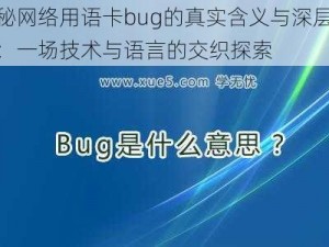 揭秘网络用语卡bug的真实含义与深层解读：一场技术与语言的交织探索