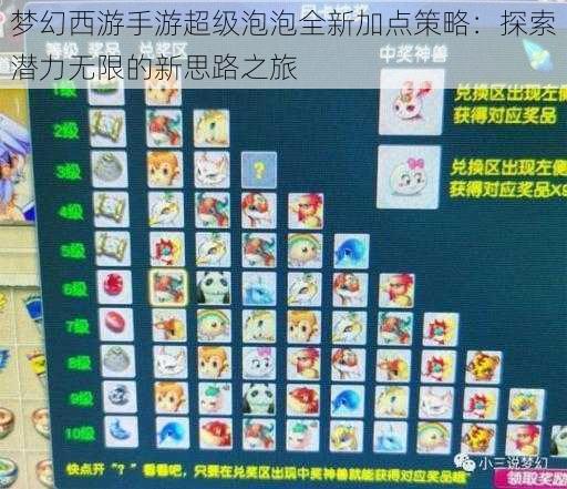 梦幻西游手游超级泡泡全新加点策略：探索潜力无限的新思路之旅