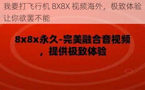 我要打飞行机 8X8X 视频海外，极致体验让你欲罢不能