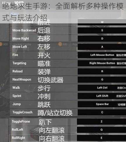 绝地求生手游：全面解析多种操作模式与玩法介绍