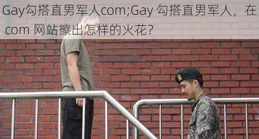 Gay勾搭直男军人com;Gay 勾搭直男军人，在 com 网站擦出怎样的火花？