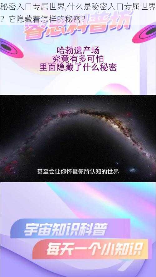 秘密入口专属世界,什么是秘密入口专属世界？它隐藏着怎样的秘密？