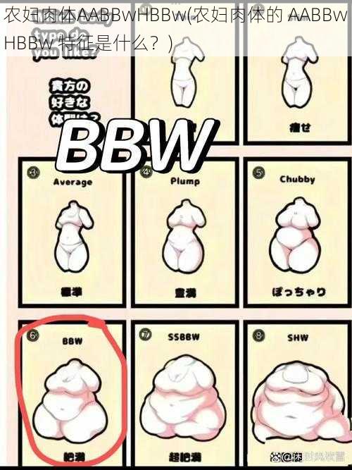 农妇肉体AABBwHBBw(农妇肉体的 AABBwHBBw 特征是什么？)