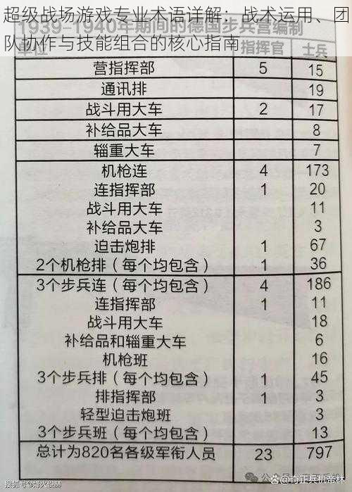 超级战场游戏专业术语详解：战术运用、团队协作与技能组合的核心指南