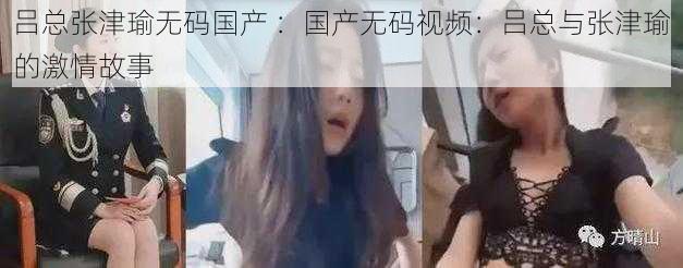 吕总张津瑜无码国产 ：国产无码视频：吕总与张津瑜的激情故事