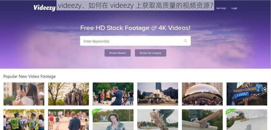 videezy、如何在 videezy 上获取高质量的视频资源？