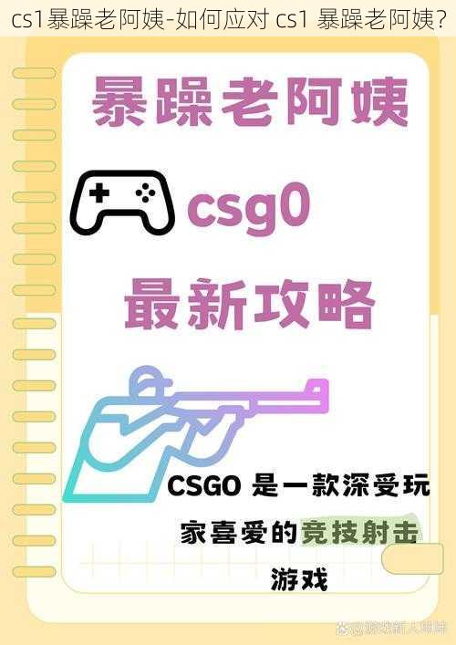 cs1暴躁老阿姨-如何应对 cs1 暴躁老阿姨？