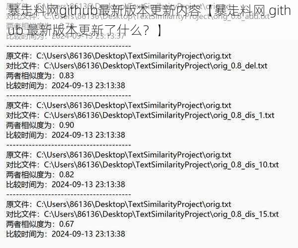 暴走料网github最新版本更新内容【暴走料网 github 最新版本更新了什么？】