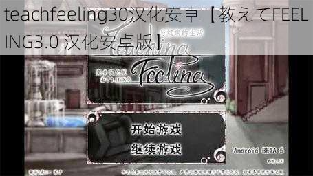 teachfeeling30汉化安卓【教えてFEELING3.0 汉化安卓版】