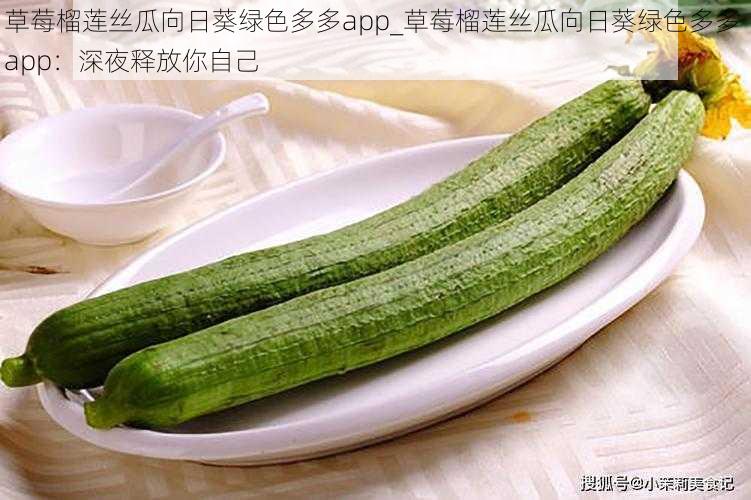 草莓榴莲丝瓜向日葵绿色多多app_草莓榴莲丝瓜向日葵绿色多多 app：深夜释放你自己