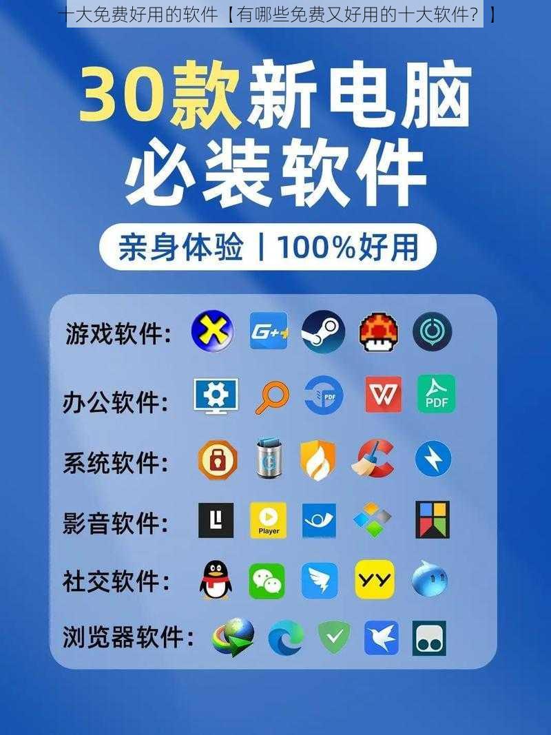 十大免费好用的软件【有哪些免费又好用的十大软件？】