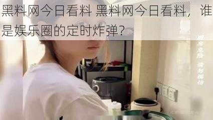 黑料网今日看料 黑料网今日看料，谁是娱乐圈的定时炸弹？