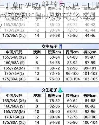 三叶草m码欧码和国内尺码,三叶草 m 码欧码和国内尺码有什么区别？