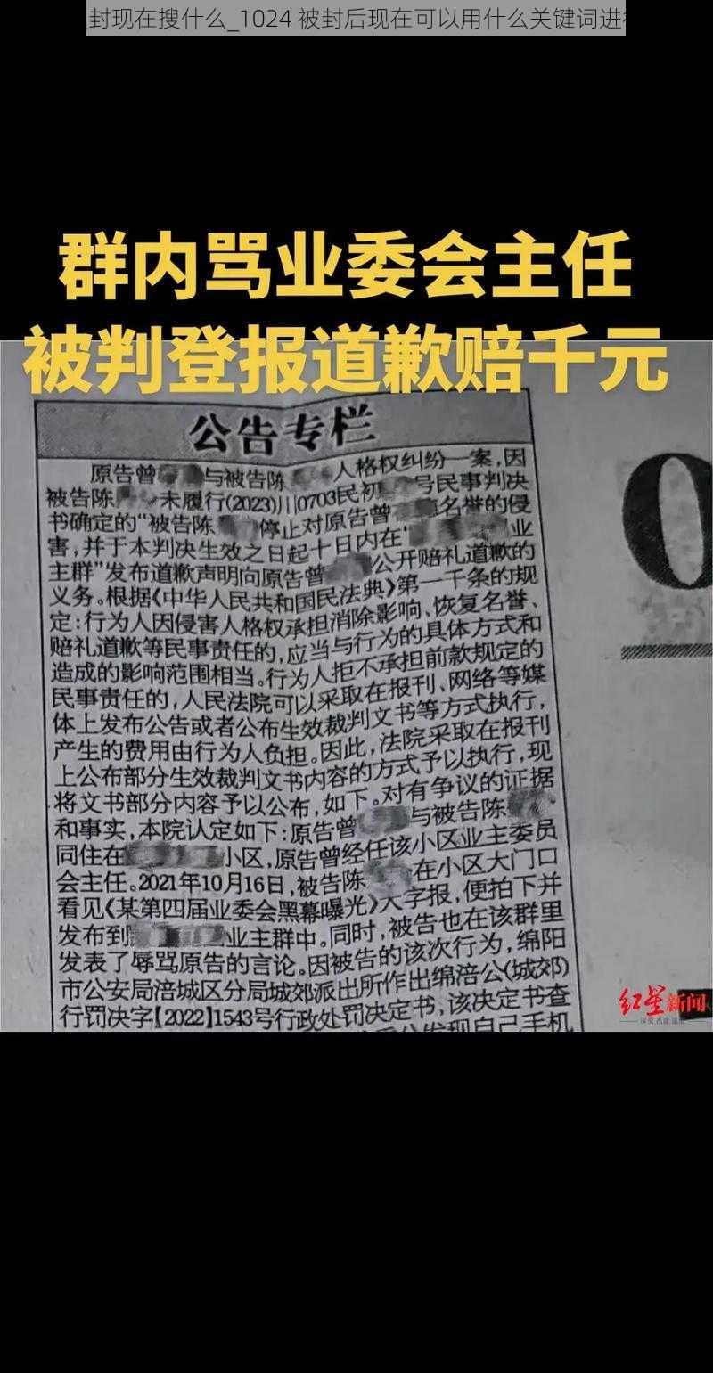 1024被封现在搜什么_1024 被封后现在可以用什么关键词进行搜索？