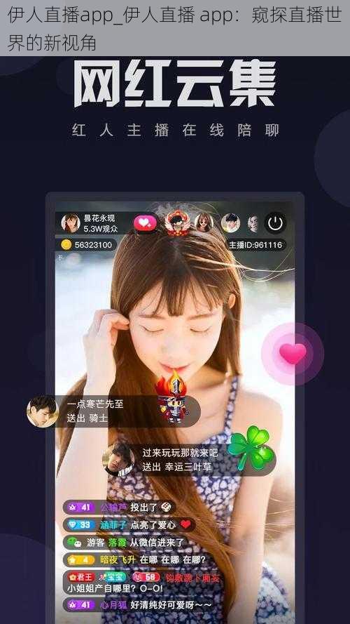 伊人直播app_伊人直播 app：窥探直播世界的新视角