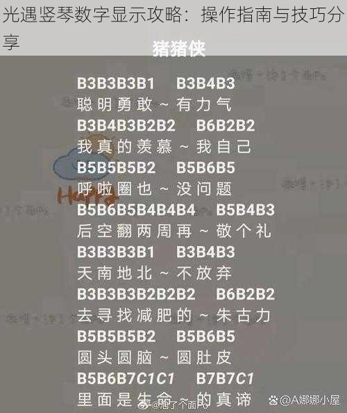 光遇竖琴数字显示攻略：操作指南与技巧分享