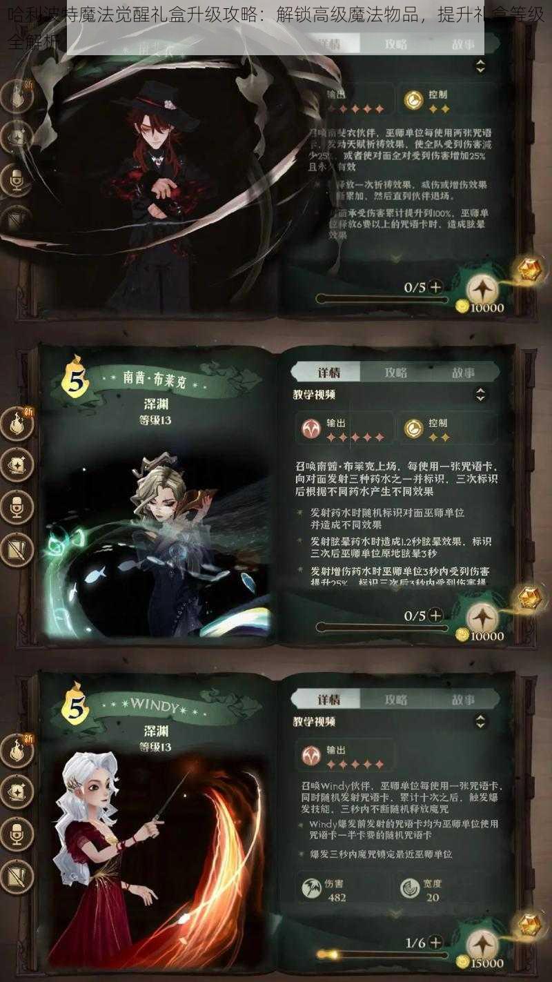 哈利波特魔法觉醒礼盒升级攻略：解锁高级魔法物品，提升礼盒等级全解析