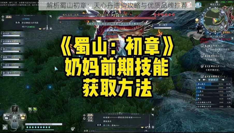 解析蜀山初章：天心丹选购攻略与优质品牌推荐