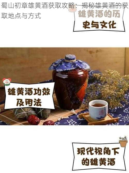 蜀山初章雄黄酒获取攻略：揭秘雄黄酒的获取地点与方式